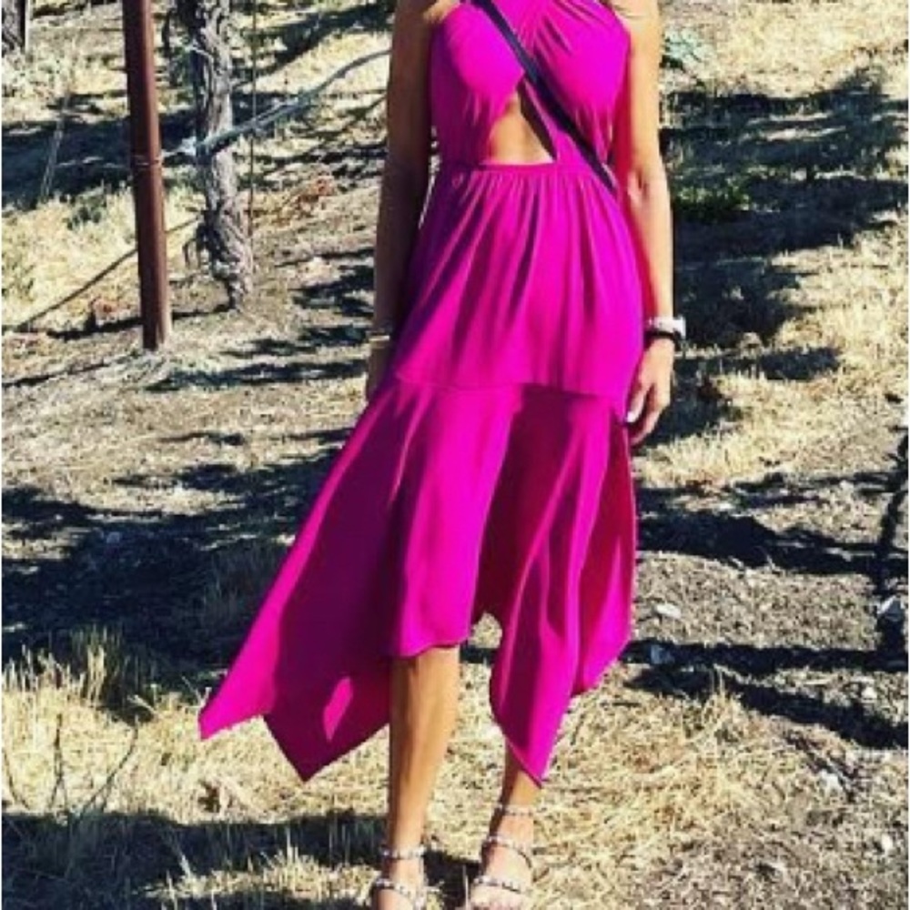 Vici Pink Halter Sundress for Cocktail Nights or daytime fun